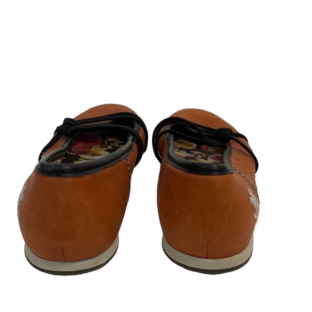 Women’s ROYAL ELASTICS Brown Leather Ballet Flats Shoes - Picture 5 of 7
